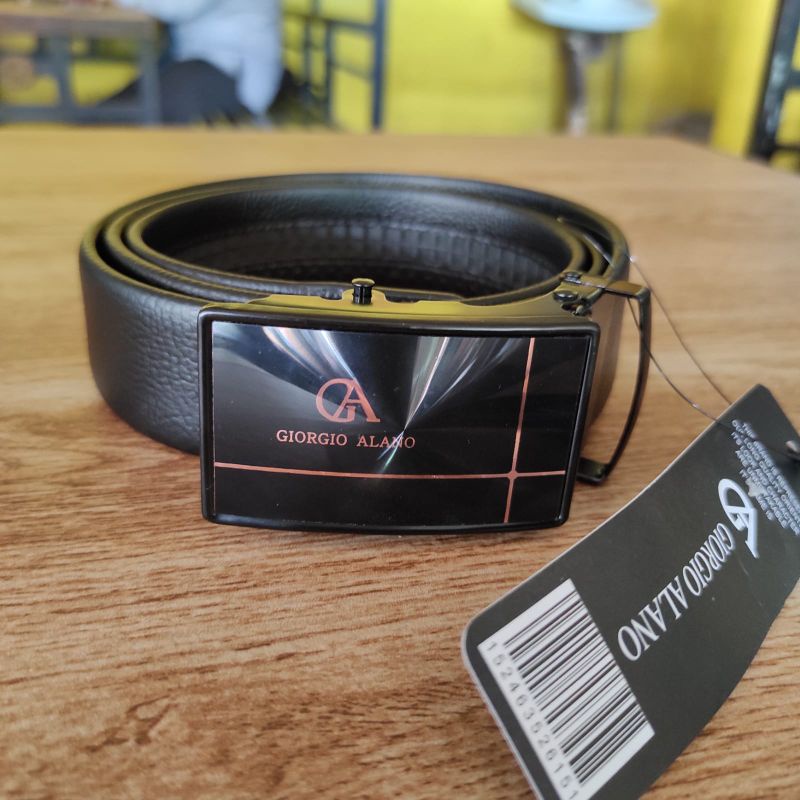 BELT Gesper Pria Import Original Giorgio Panjang 125 &amp; 160 Cm | Sabuk Pria Rell Kulit PU Import JUMBO