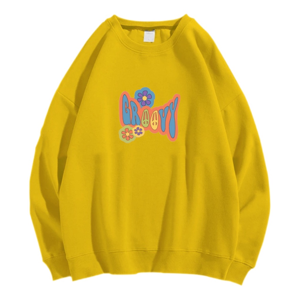 GROOVY SWEATER CREWNECK Size M-XXL ANAIRA