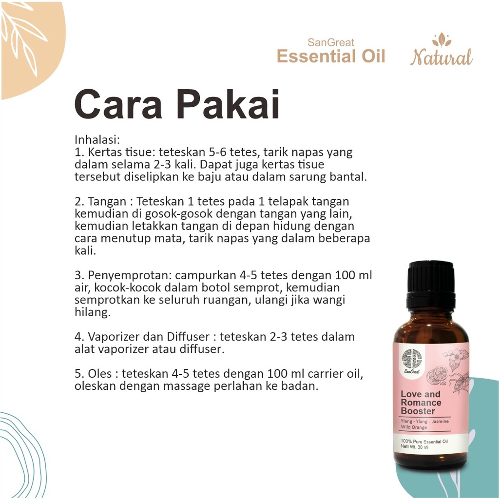 Parfum afrodisiak wanita suami istri essential oil aromatherapy 30 ml dari SanGreat Aromaterapi