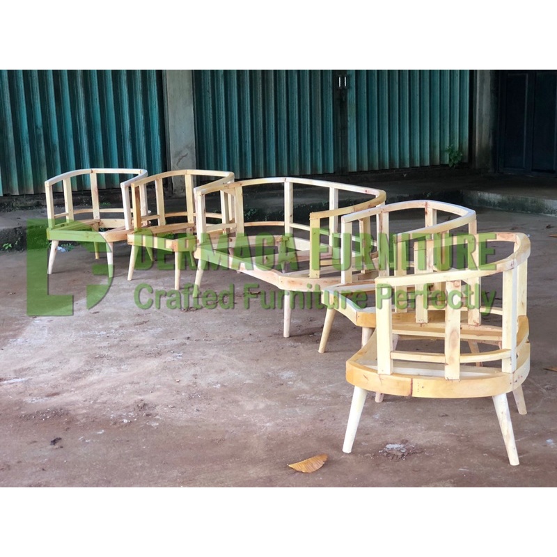 KURSI SET C BUNGKUS 21111 SOFA KURSI PELAMINAN DEKORASI DERMAGA FURNITURE