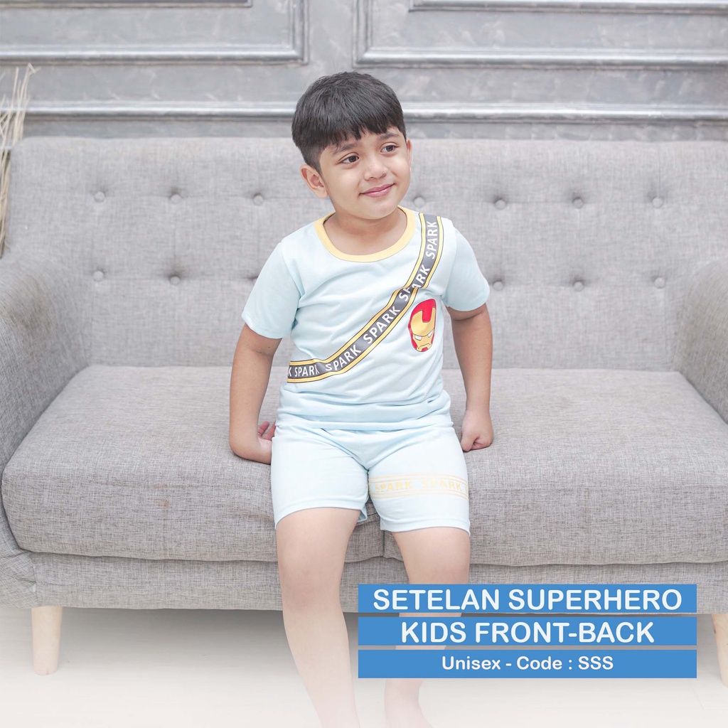 GUMKIDS BAJU ANAK COWOK 1 - 8 TAHUN SUPERHERO / SETELAN ANAK LAKI