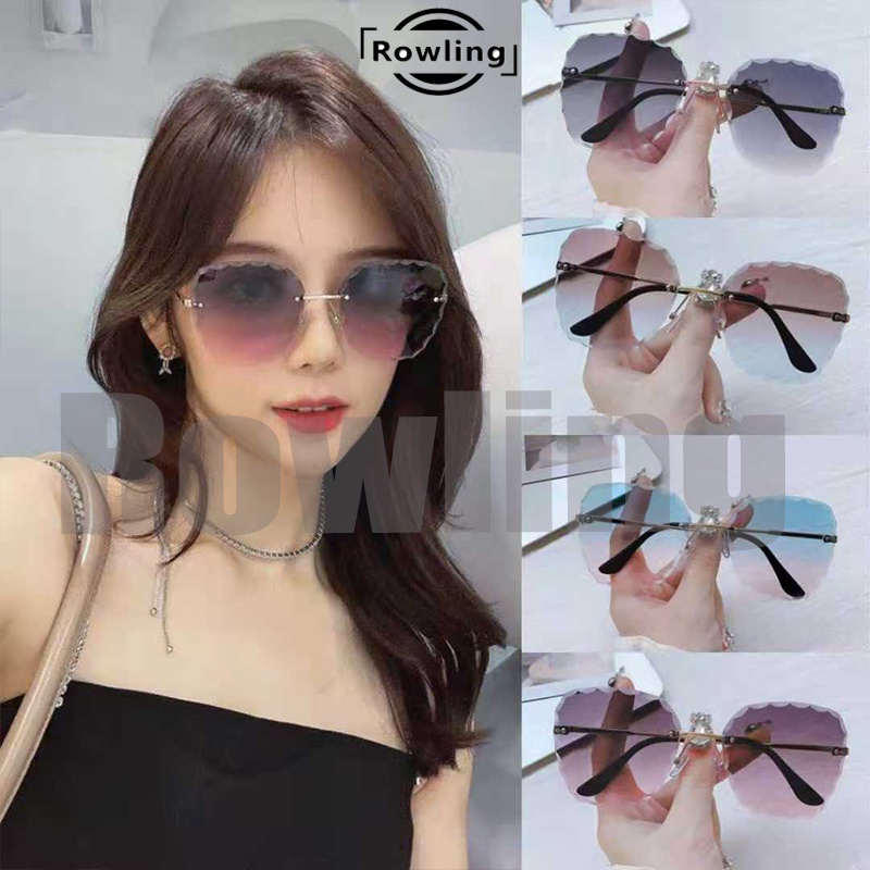 Rowling(ka-66)Sunglasses  Kacamata Hitam Metal No frame Women Sunglasses New Arrival Import Kacamata Fashion