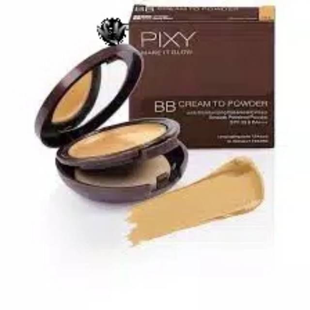 PIXY MAKE IT GLOW BB CREAM TO POWDER/ PIXY/ BB CREAM/ BEDAK PADAT/ MAKE UP/KOSMETIK WAJAH PIXY/BEDAK