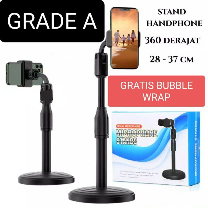 HD- 25 Stand Holder HP Handphone Penyangga Broadcasting Putar 360 Dekstop Stand Holder buat Live