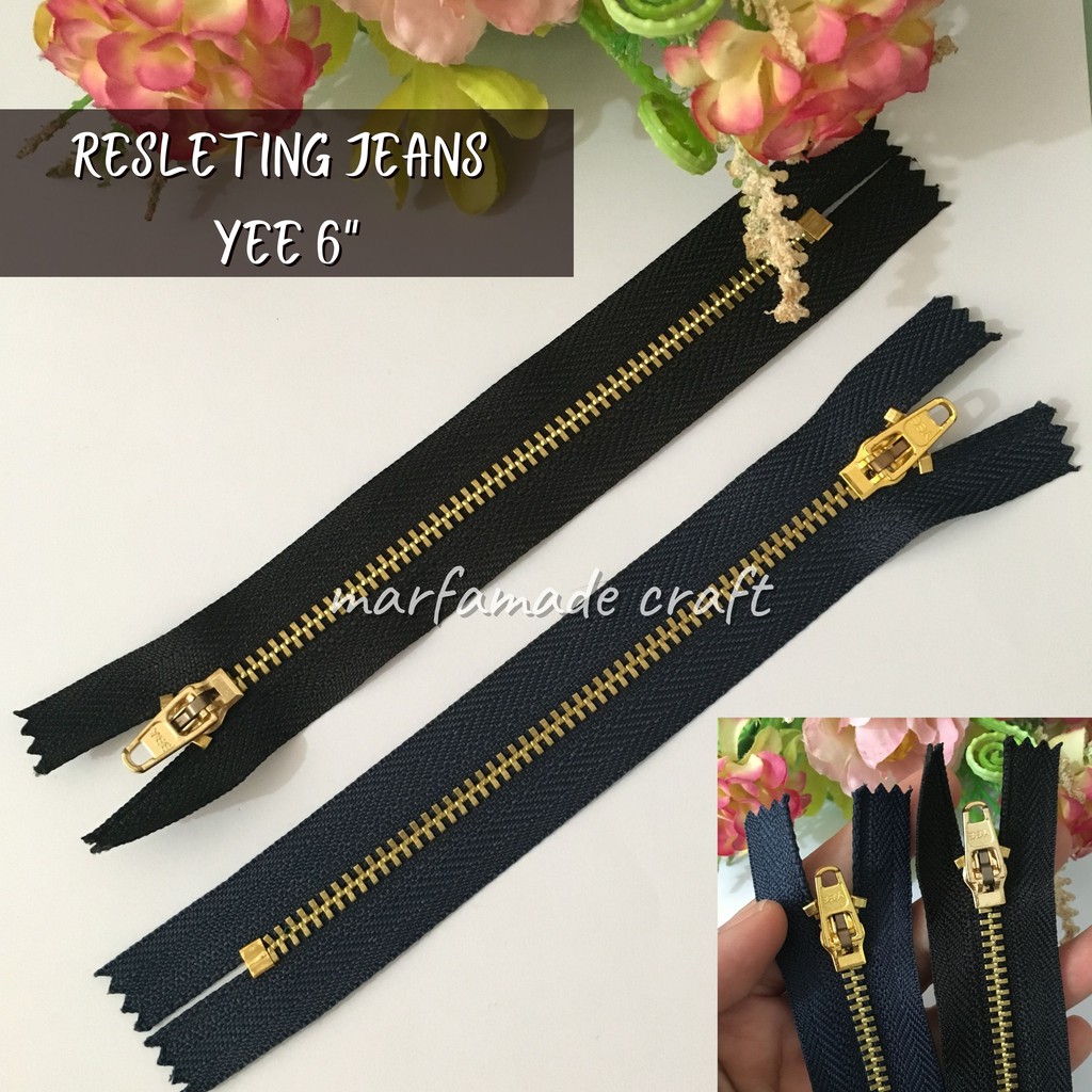 Resleting Jeans YEE 6 inch Per pcs