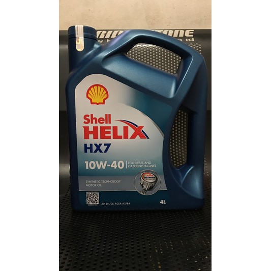 Oli Mesin Shell HELIX HX7 10w-40 10w40 API SN/CF ACEA A3/B4 Galon ORIGINAL HOLOGRAM