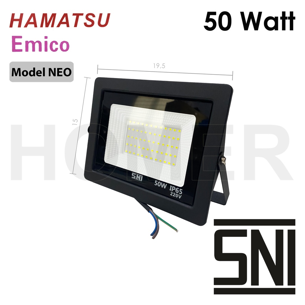 lampu led sorot / tembak / floodlight / outdoor / lapangan COB SMD super terang jarak jauh 50w 50 w 50 watt 50watt valescom valpro emico probest hamatsu hattasu joson ip65 ip66 ip67