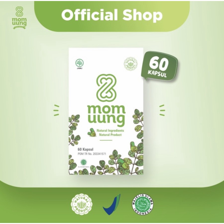 Makassar ASI BOOSTER MOM UUNG Pelancar Asi 60 KAPSUL / MOMUUNG MAKASSAR PELANCAR ASI 60 KAPSUL