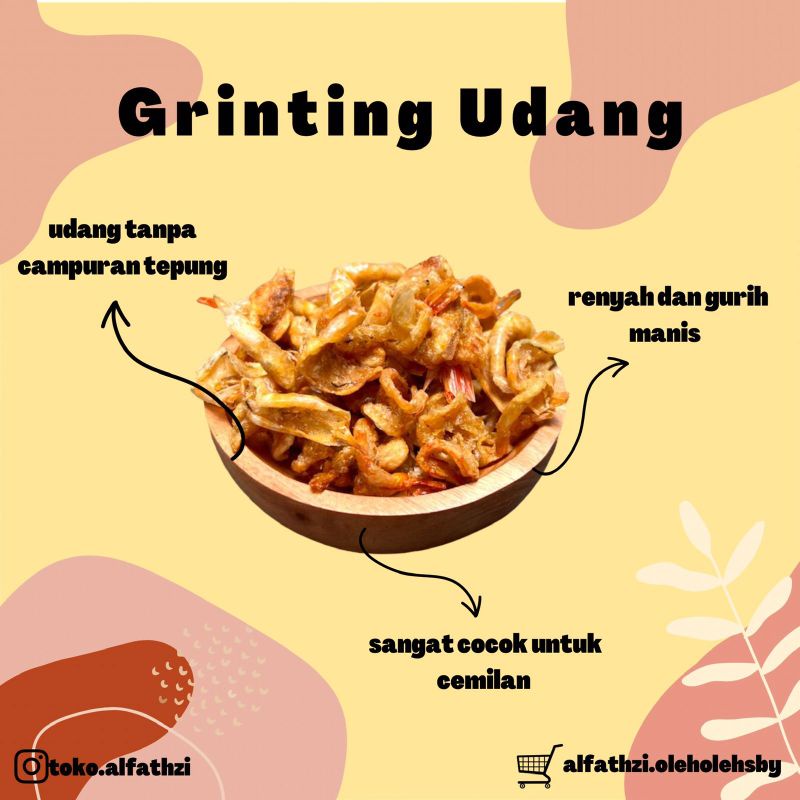 

✨Oleh-Oleh Surabaya✨ Grinting Udang Manis 100gr