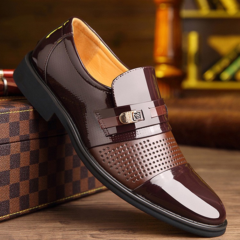 business casual with brown shoes