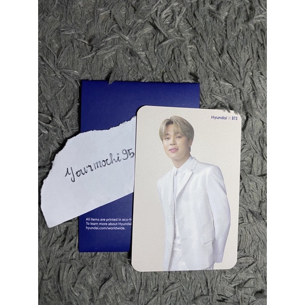 Photocard official hyundai x bts jimin (booked)