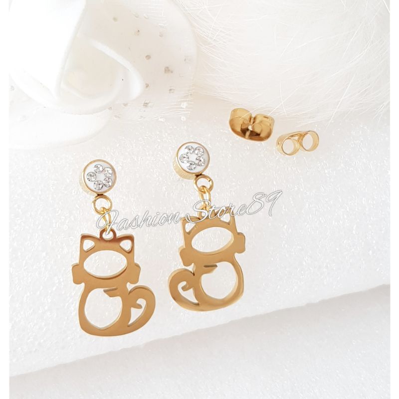 New Titanium Bestquality Anting Tusuk Jurai Titanium gold impor Antikarat fashion Bestseller Anting Titanium anting tusuk jurai gold