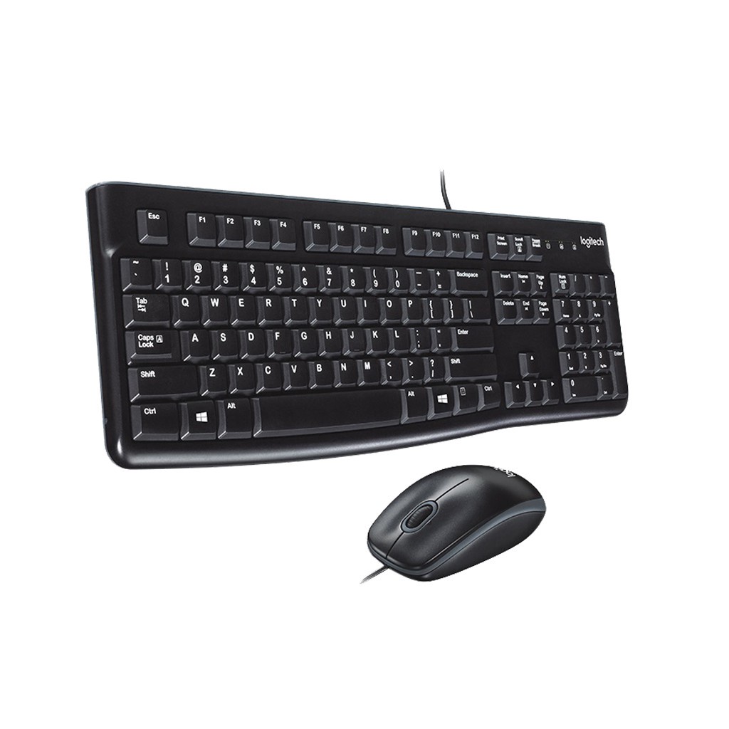 Bundling Mouse Keyboard USB Logitech MK120 Combo Desktop - Garansi Resmi 3 Tahun