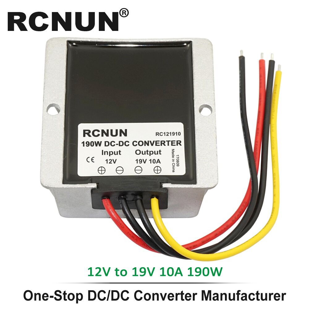 RCNUN 12V TO 24V 19V 1A 3A 5A 10A 12A 15A 20A Step-up Boost DC DC Converter 12 Volt to 19 Volt Car