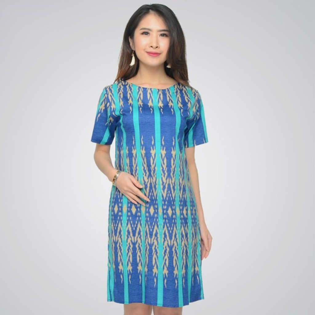 Baju Batik Wanita - Ceongsam Batik Wanita 038 MVP-Blue D