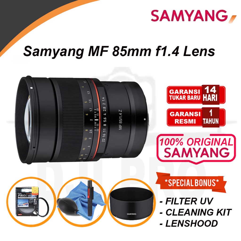 Lensa Samyang MF 85mm f1.4 Lens for Canon RF - Nikon Z Mount
