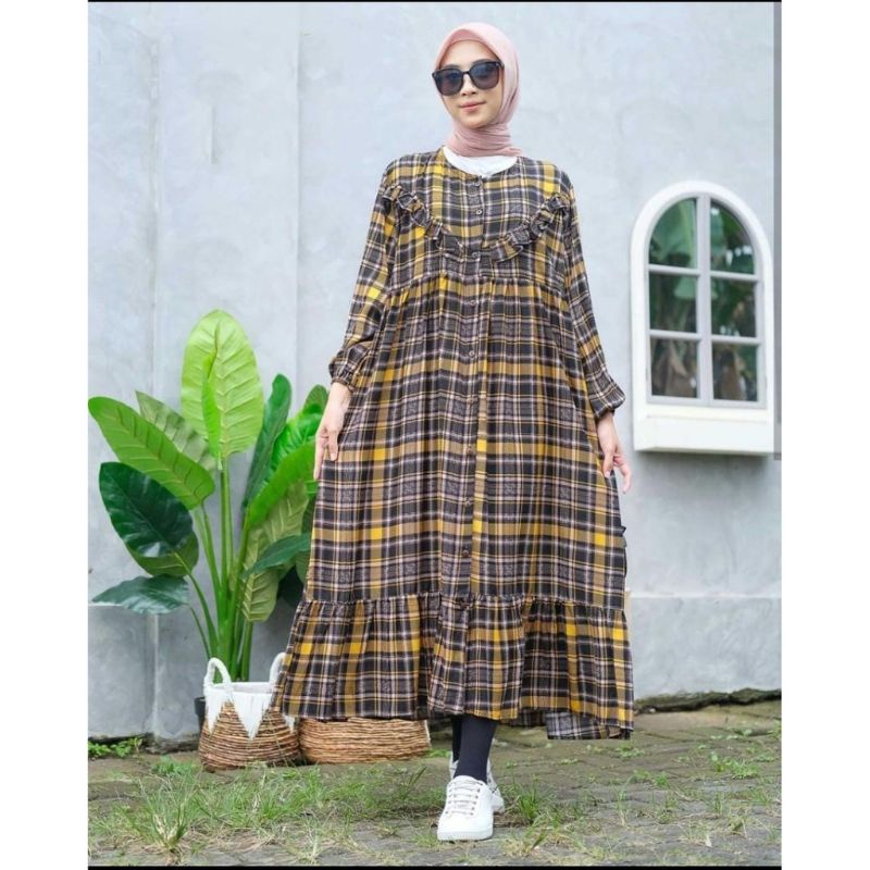 HAKO MIDI DRESS HAKKO RAYON