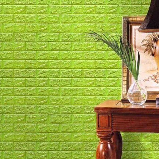 BISA COD Wallpaper Bata Brickfoam PE / Woodfoam PE Premium Foam 3D 38cm x 70 cm TERMURAH