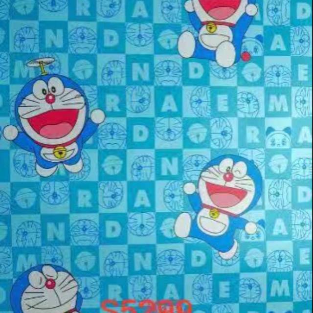 WALLPAPER STIKER DINDING.MOTIF DORA EMON KOTAK.