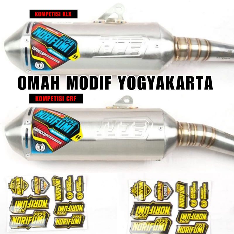 Knalpot Norifumi GRIDZ Kompetisi CRF 150 L KLX 150 BF DTracker WR 155 R Stainless ORIGINAL Competiti