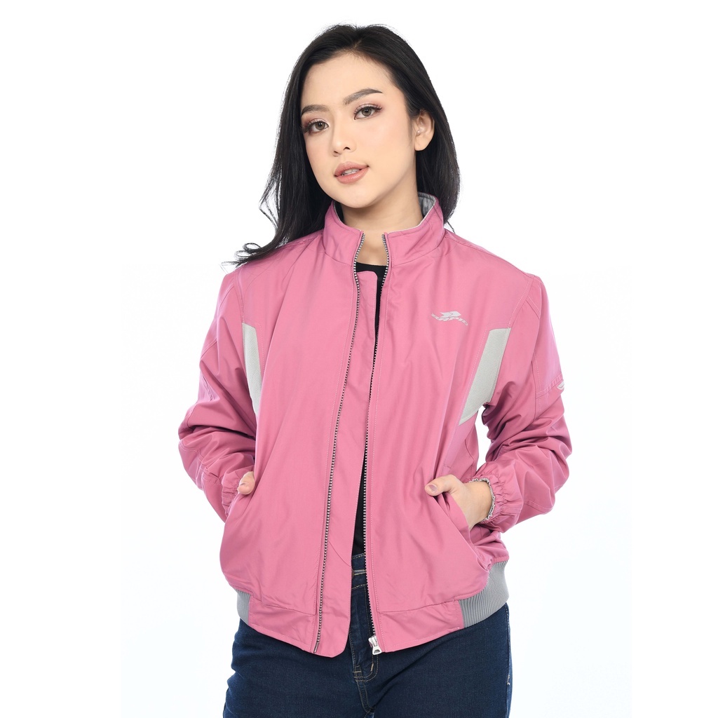 Jaket wanita terbaru kekinian parasut anti air jacket cewe keren waterproof RAPID SCARLET mild