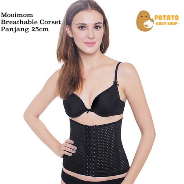 Mooimom Breathable Boned Corset Korset Pelangsing 25cm