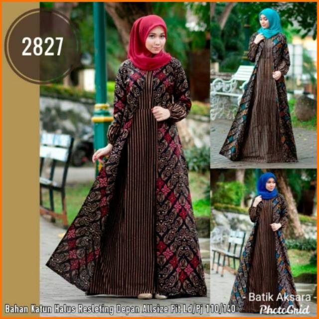 Gamis Batik Pekalongan Shopee : Gamis Batik Modern Murah Model Terbaru