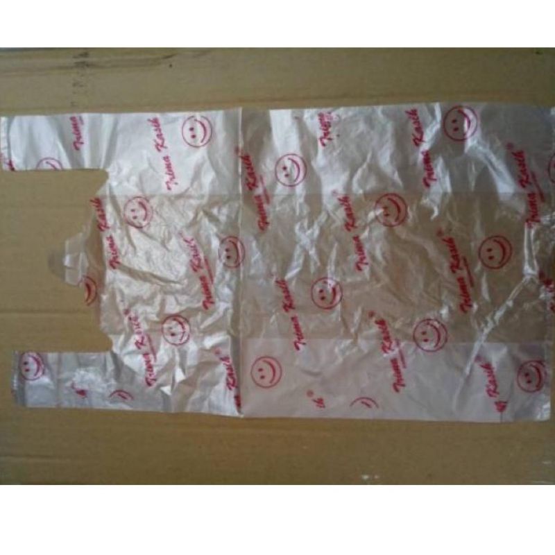 Kantong Plastik Kresek Bening Terima Kasih Smile / Hd Tulip Smile Uk 15 24