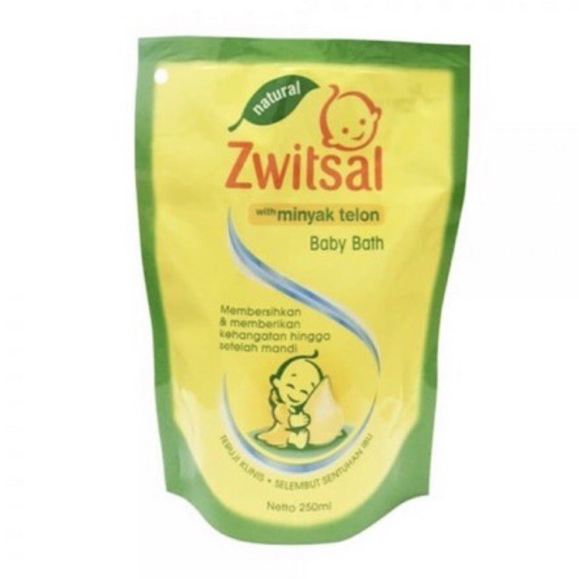 Zwitsal Natural Baby Bath Minyak Telon 250ml - Zwitsal Sabun Mandi Bayi Minyak Telon