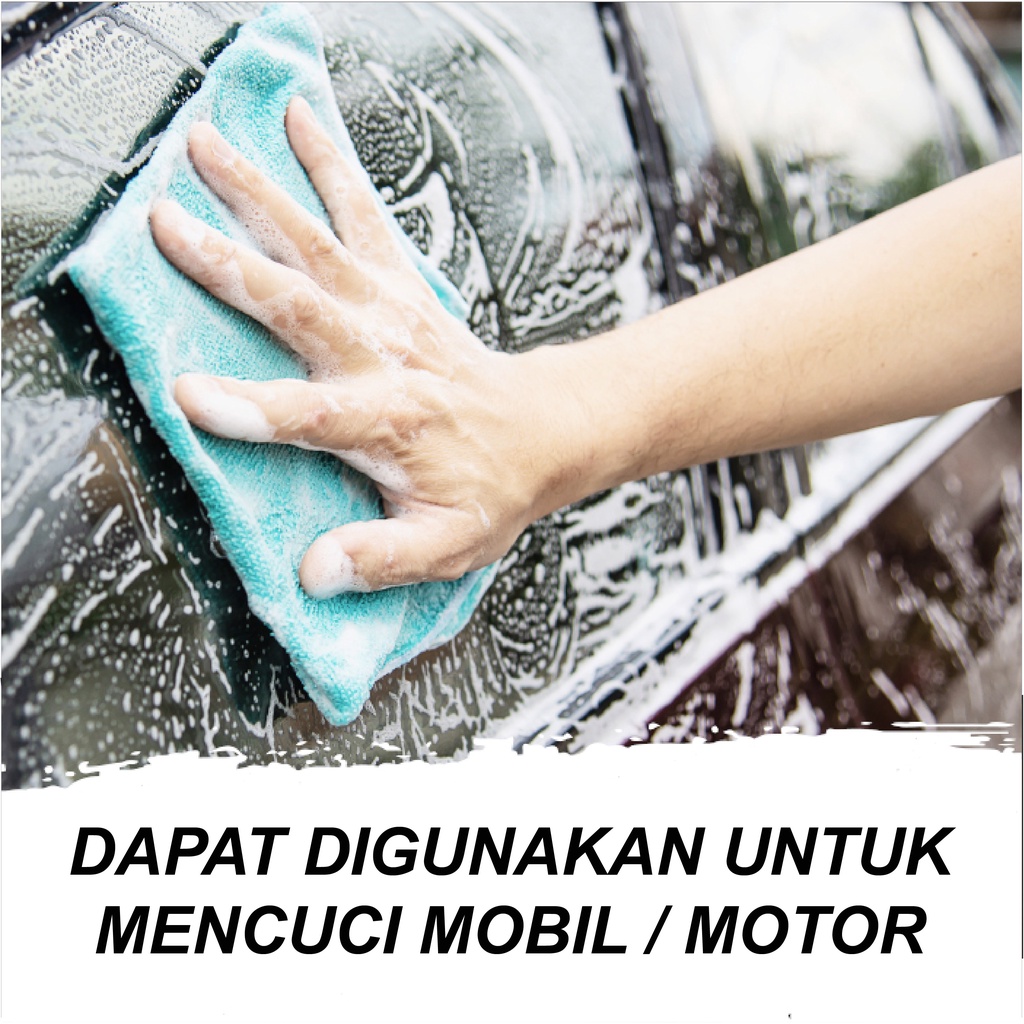 LAP MICROFIBER CLOTH PREMIUM TEBAL HALUS SERBAGUNA KAIN LAP MOBIL MOTOR