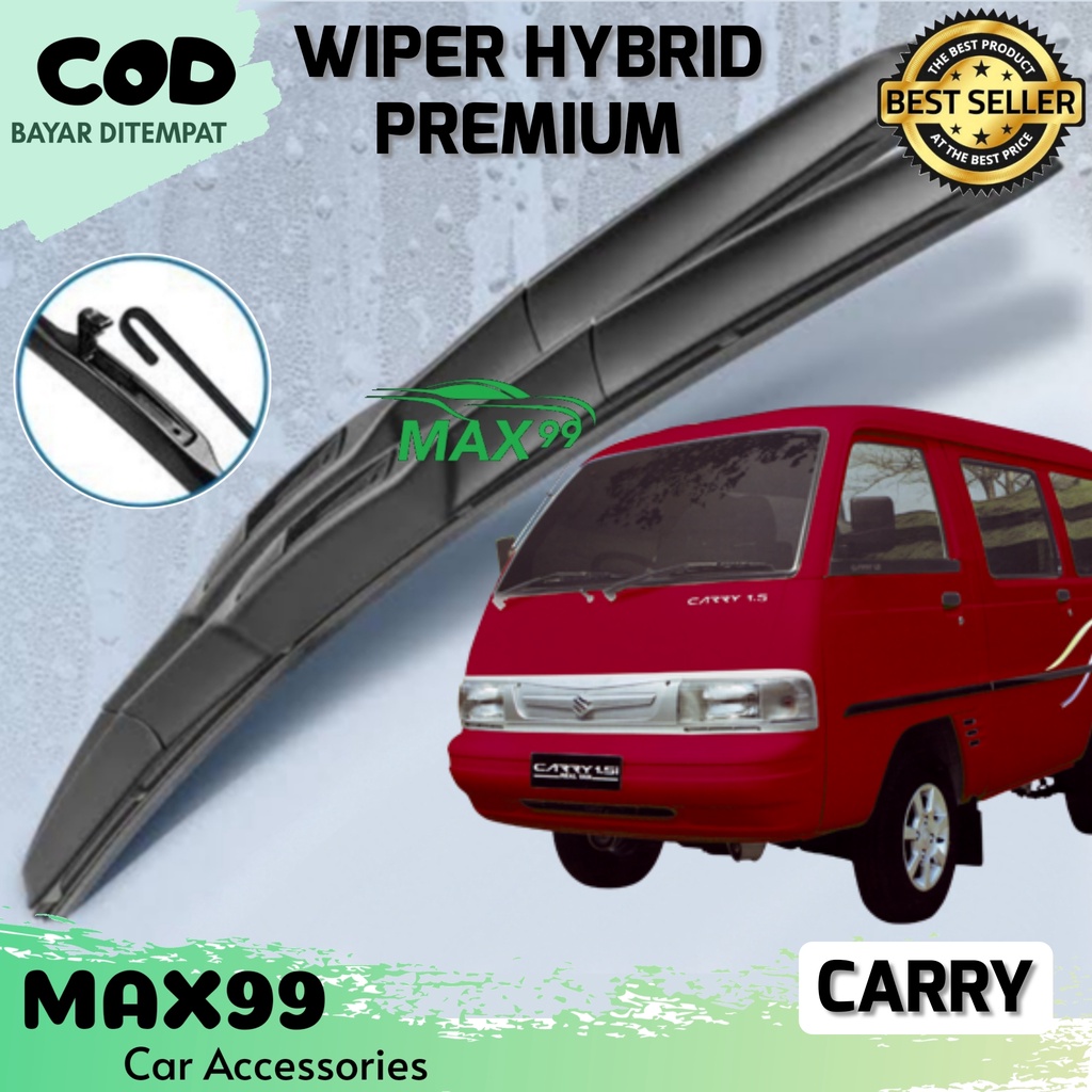 COD - WIPER HYBRID CARRY / WIPER HYBRID PREMIUM CARRY / WIPER KACA HYBRID CARRY / 1 PASANG - MAX99