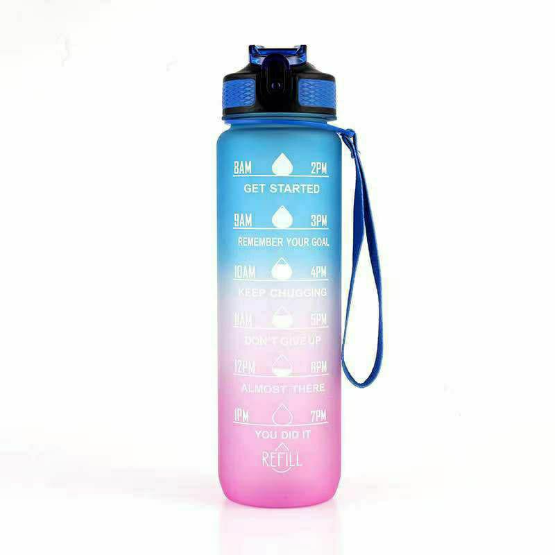BOTOL GEMOY PLUS STIKER DAN TALI PANJANG BOTOL MINUM  VIRAL GRADASI TALI PANJANG SEDOTAN KAPASITAS 1300 ML BOTOL GENDUT BENING MURAH BOTOL IMPORT THUMBLER UNIK BOTOL MINUM ANAK DEWASA BOTOL 1.3 LITER-MOTIVASI 1 L BIRU