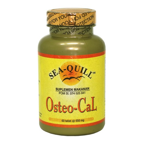 Sea Quill Osteo-Cal 60 Tablet Osteoporosis Calcium Citrate / Vitamin Tulang / Kalsium