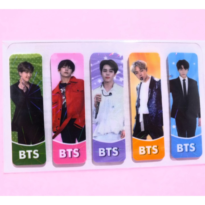 

BTS / Frozen Bookmark Pembatas Buku Kertas set isi 100 Pcs (20x5)