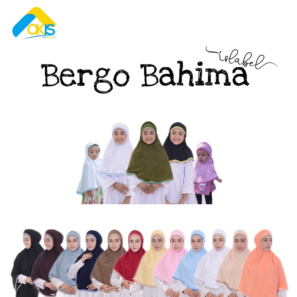 BERGO BAHIMA PINK -  Babat Alhikmah / Kerudung Alhikmah renda / Jilbab Babat Alhikmah