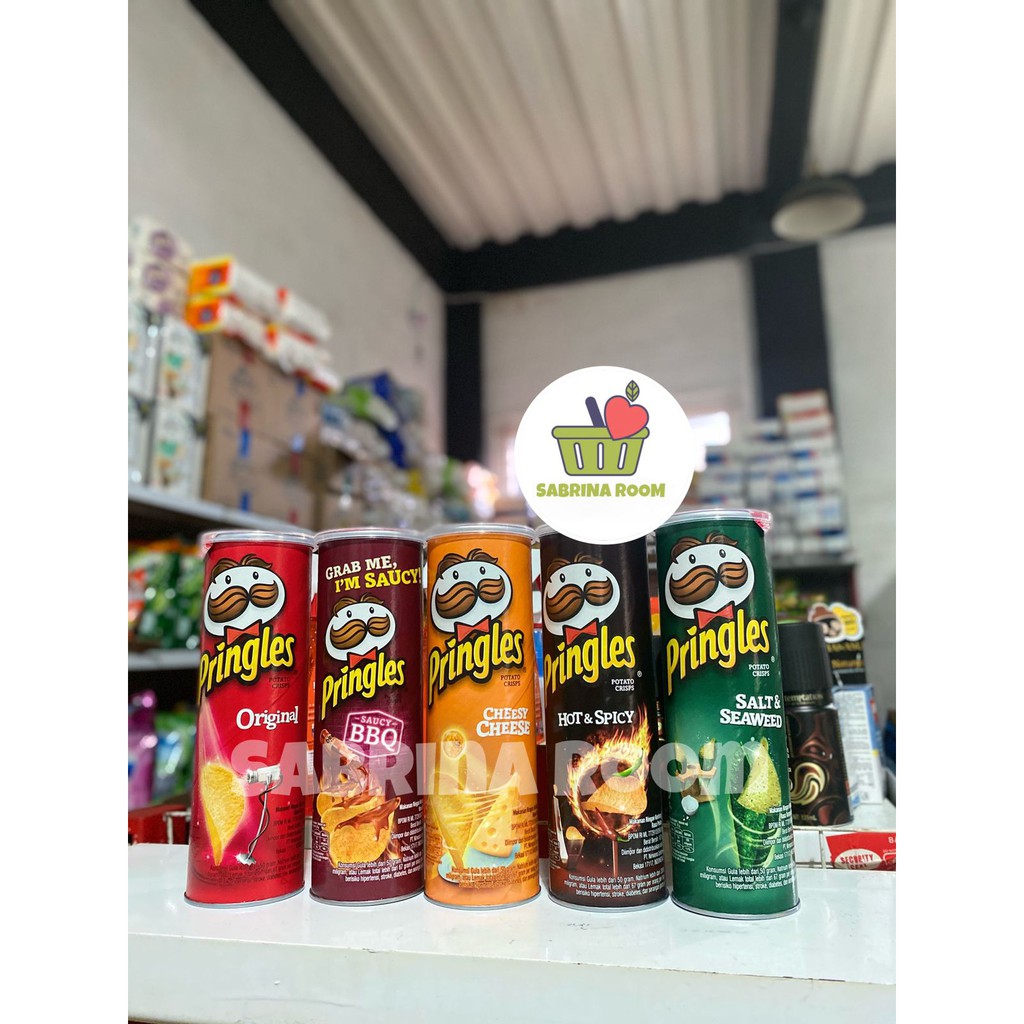 

Pringles original, Sour Cream, dan Smoky BBQl 107gr