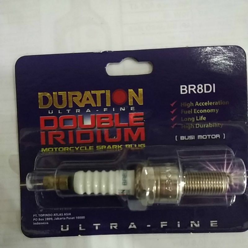 Busi Motor Duration Double Iridium BR8DI