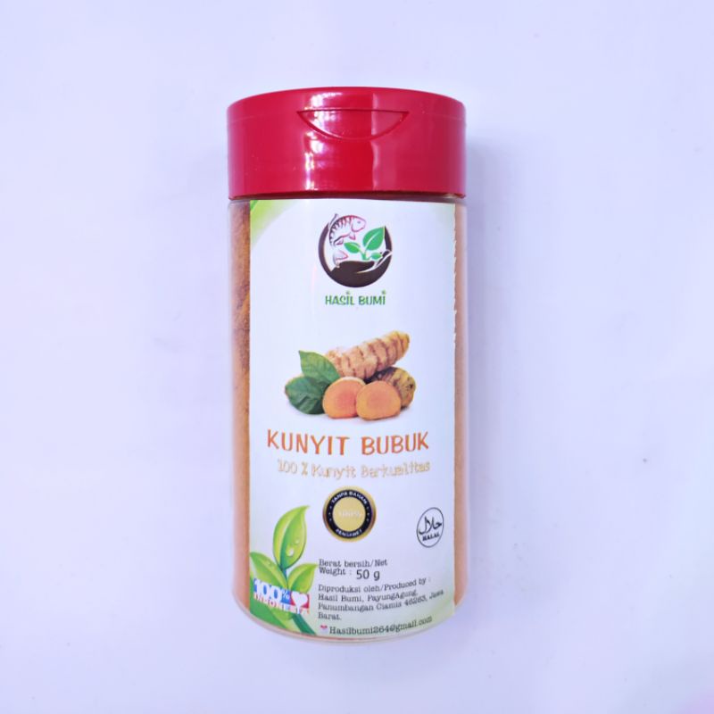 

KUNYIT BUBUK 100% ORIGINAL/TANPA BAHAN PENGAWET 50g