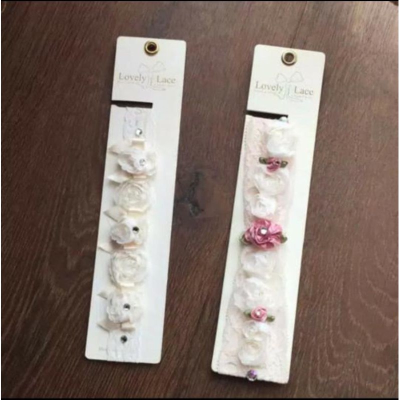 BABY bandana bayi lovely lace