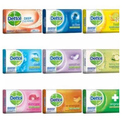 ^ KYRA ^ Dettol Sabun Mandi Batang Antibacterial Soap Perlindungan Terpercaya