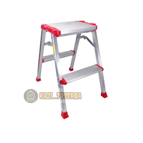Fixsteps Tangga Lipat Aluminium Pijakan Lebar & Ringan 2 Step