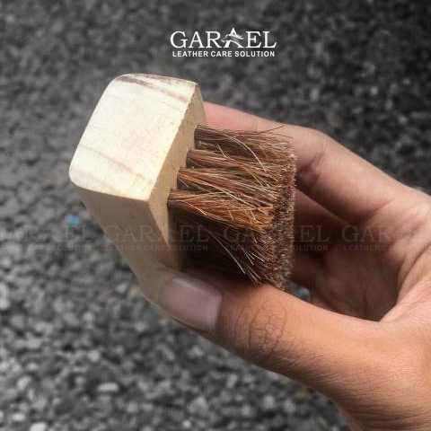 Garael Premium Horse Hair Brush Leather Original Sikat sepatu Buntut Kuda Sikat leather