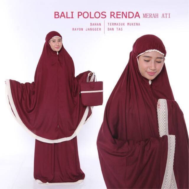 Mukena Bali POLOS RENDA