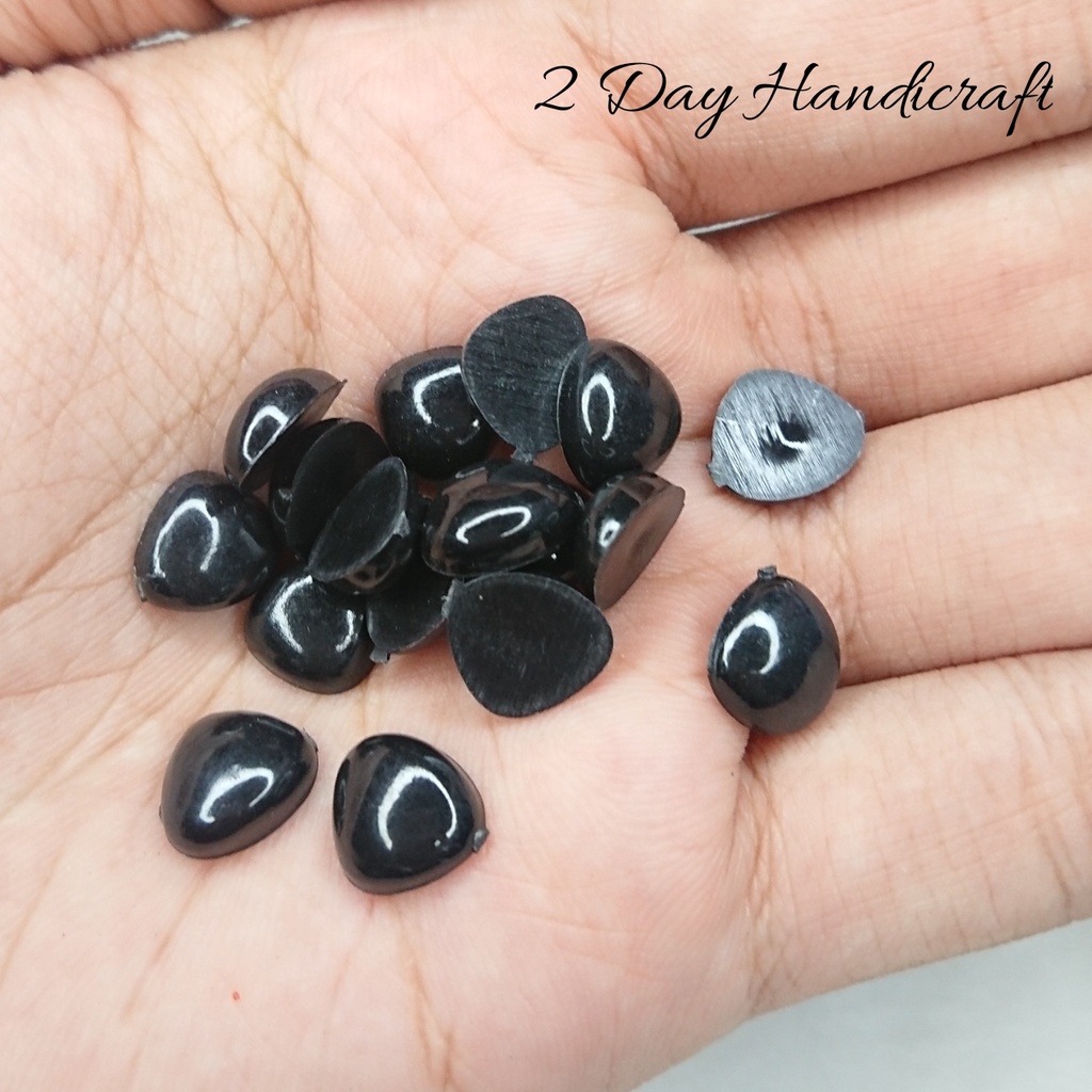 Hidung Boneka Tempel 10x11mm - Hidung Boneka beruang isi 25pcs