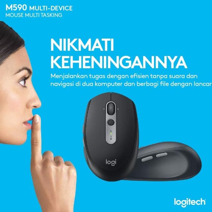 Logitech Mouse Wireless M590 / Mouse Bluetooth M 590 Silent