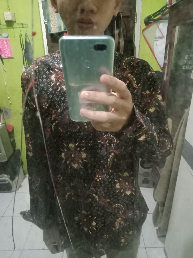 Odza Kemeja Batik Slim Fit Lengan Panjang Pria Modern Damalawa