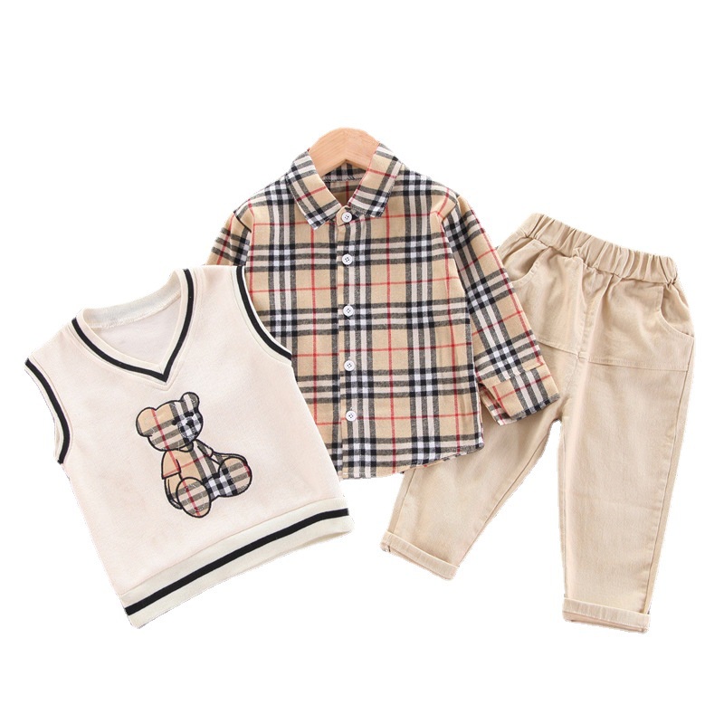 HappyOliver SET LEE GOON EBV Setelan 3in1 Kemeja Bayi anak Laki-laki import Lengan panjang Berkualitas