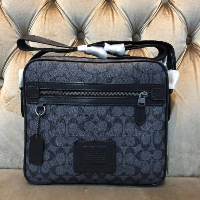 Coach men Dylan 27 In Signature canvas bag tas original selempang slingbag crossbody authentic asli