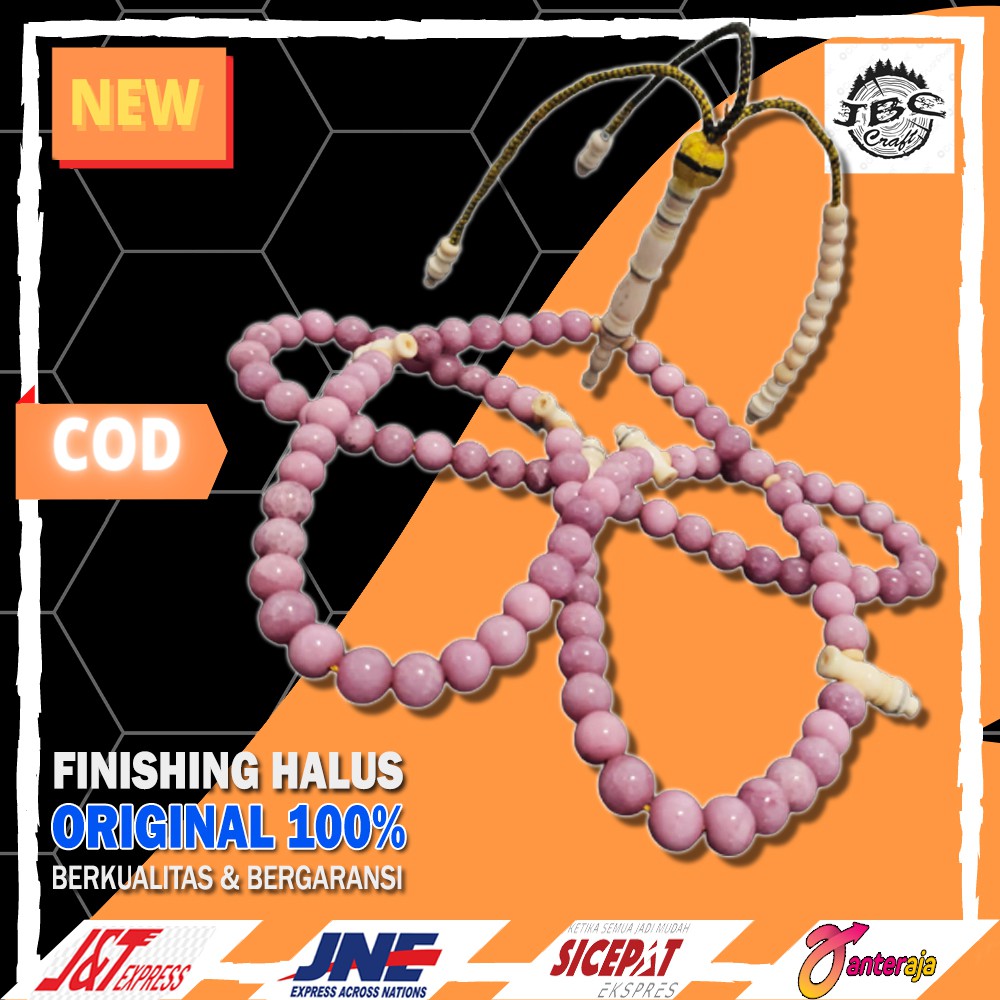 Tasbih - Tasbeh. Tasbih Tijani, Tasbih Batu kecubung ungu - Tasbih Tijani Yuser Peralatan sholat