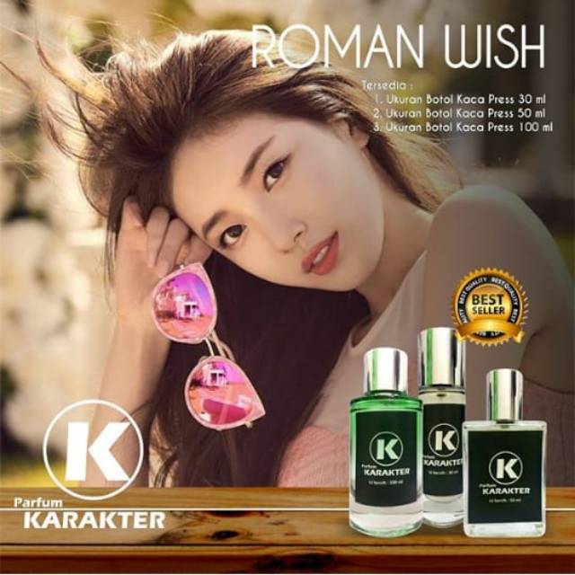 BEST SELLER - PARFUM CEWEK AROMA ROMAN WISH 30ML - ORIGINAL BIBIT